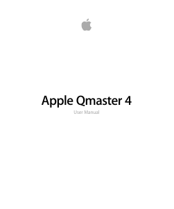 Handleiding Apple Qmaster 4