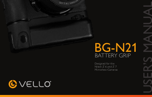 Handleiding Vello BG-N21 Battery grip