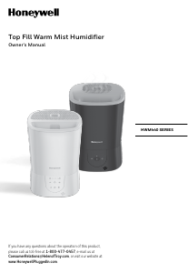 Manual de uso Honeywell HWM445 Humidificador