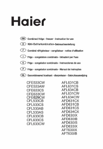 Mode d’emploi Haier CFL633CS Réfrigérateur combiné