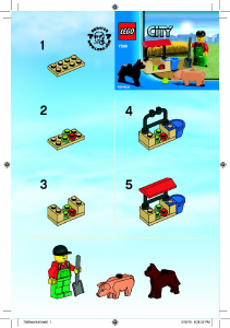 Priročnik Lego set 7566 City Kmet