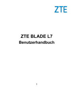 Bedienungsanleitung ZTE Blade L7 Handy