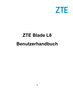 Bedienungsanleitung ZTE Blade L8 Handy