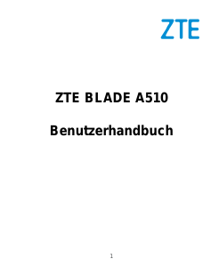 Bedienungsanleitung ZTE Blade A510 Handy