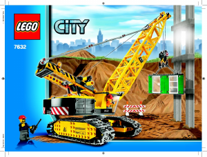 Brugsanvisning Lego set 7632 City Bæltekran