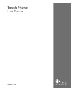 Handleiding HTC Touch (CDMA) Mobiele telefoon