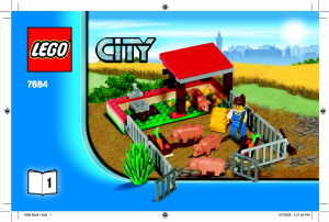Bedienungsanleitung Lego set 7684 City Ferkel-Gehege mit Traktor