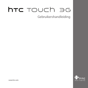 Handleiding HTC Touch 3G Mobiele telefoon