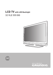 Bedienungsanleitung Grundig 32 VLE 555 BG LCD fernseher