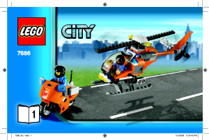Manual Lego set 7686 City Helicopter transporter