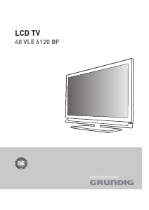 Bedienungsanleitung Grundig 40 VLE 6120 BF LCD fernseher