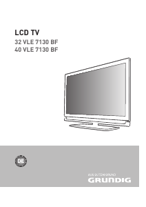 Bedienungsanleitung Grundig 32 VLE 7130 BF LCD fernseher