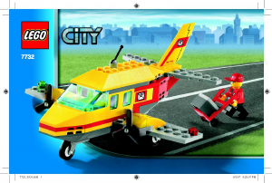 Manual de uso Lego set 7732 City Avión del correo