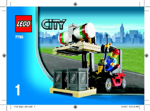 Handleiding Lego set 7733 City Vrachtwagen en vorkheftruck