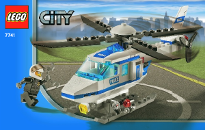 Manual Lego set 7741 City Police helicopter