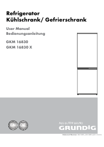 Manual Grundig GKM 16830 X Fridge-Freezer