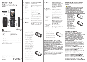 Bedienungsanleitung Doro Primo 401 Handy