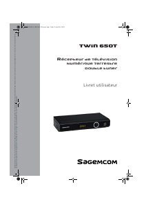 Mode d’emploi Sagemcom TWIN 650T Récepteur numérique