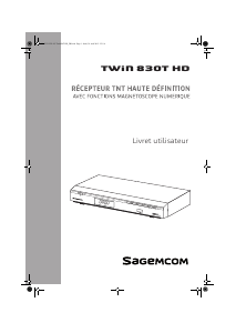 Mode d’emploi Sagemcom TWIN 830T HD Récepteur numérique