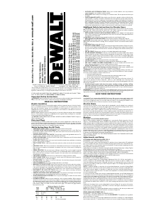 Mode d’emploi DeWalt DW364K Scie circulaire