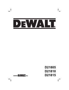 Manual DeWalt D21805KS Impact Drill