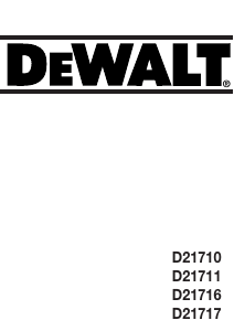 Mode d’emploi DeWalt D21716 Perceuse à percussion