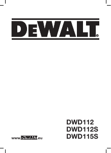 Käyttöohje DeWalt DWD112 Iskuporakone