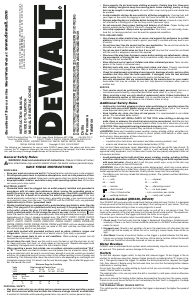 Mode d’emploi DeWalt DWD210G Perceuse à percussion