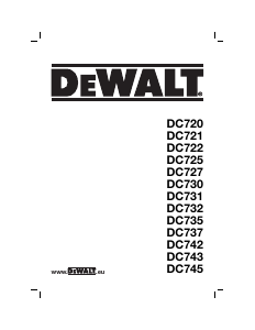 Käyttöohje DeWalt DC725KB Porakone-ruuvinväännin