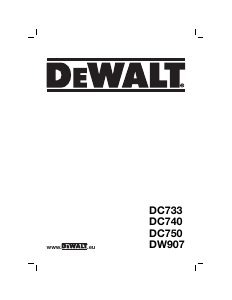 Käyttöohje DeWalt DC740K2 Porakone-ruuvinväännin