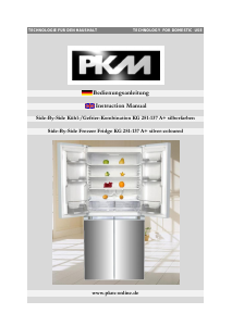 Handleiding PKM KG 251-137A+ Koel-vries combinatie