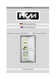 Bedienungsanleitung PKM KG 288.4A++ Kühl-gefrierkombination
