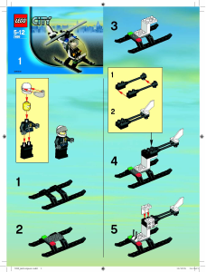 Brugsanvisning Lego set 7899 City Politibåd med helikopter