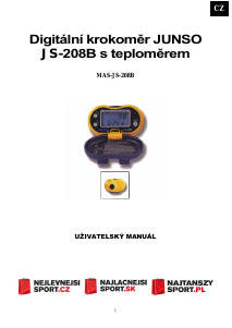 Instrukcja Junso JS 208B Licznik kroków