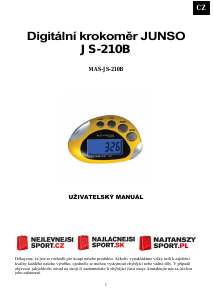 Manual Junso JS-210B Step Counter