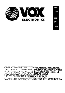 Priručnik Vox WM1060T0G Stroj za pranje rublja