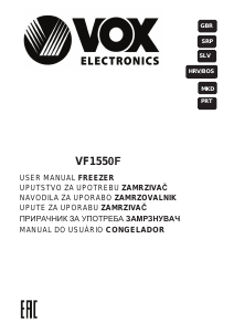 Priručnik Vox VF1550F Zamrzivač