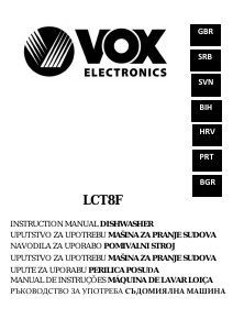 Manual Vox LCT8F Dishwasher