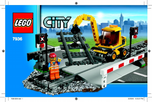 Manual de uso Lego set 7936 City Paso a nivel de trenes