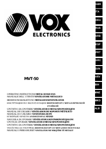 Manual de uso Vox MVT50M Ventilador