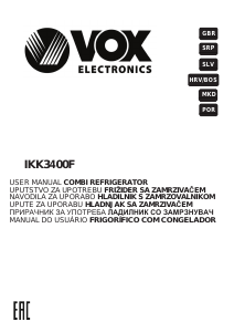 Manual Vox IKK3400F Fridge-Freezer