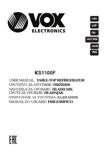 Priručnik Vox KS1100F Hladnjak