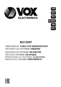 Manual Vox KS1200F Refrigerator