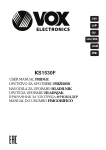 Manual Vox KS1530F Refrigerator