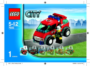 Bruksanvisning Lego set 7945 City Brandstation