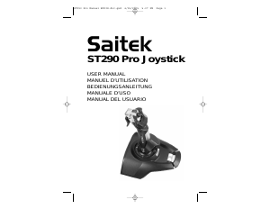 Manual Saitek ST290 Pro Game Controller