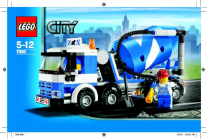 Handleiding Lego set 7990 City Voertuigen betonwagen