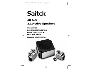 Manual Saitek 3D 590 Speaker