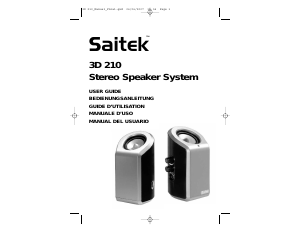 Mode d’emploi Saitek 3D 210 Haut-parleur