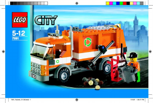 Bruksanvisning Lego set 7991 City Sopbil